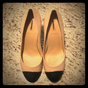 J crew size 9.5 block heel pumps wth color block